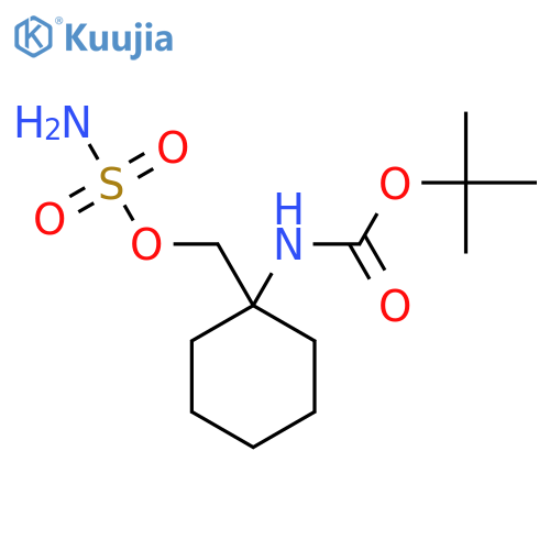 tert-butyl N-{1-(sulfamoyloxy)methylcyclohexyl}carbamate structure