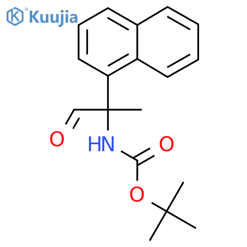 tert-butyl N-2-(naphthalen-1-yl)-1-oxopropan-2-ylcarbamate structure