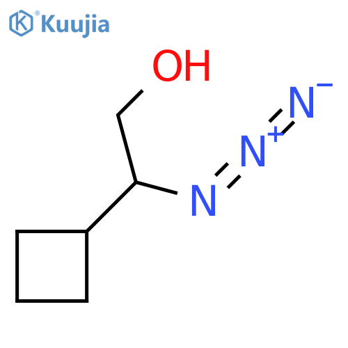 2-azido-2-cyclobutylethan-1-ol structure