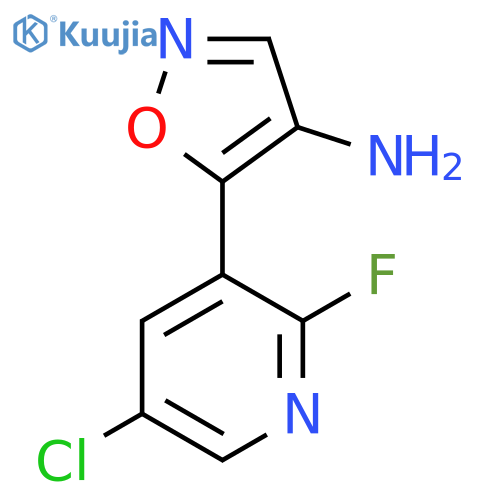 5-(5-chloro-2-fluoropyridin-3-yl)-1,2-oxazol-4-amine structure