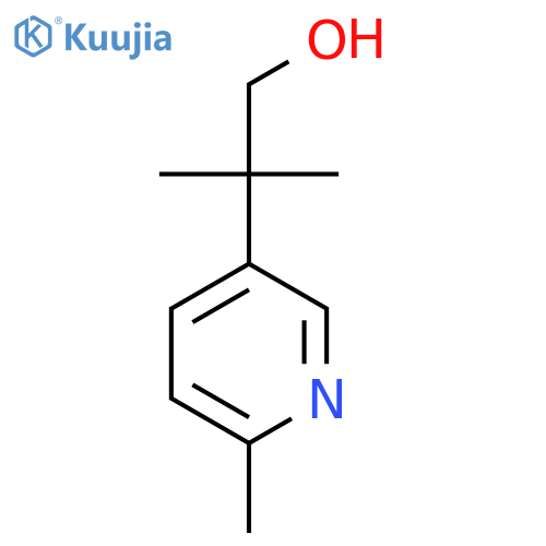 2-methyl-2-(6-methylpyridin-3-yl)propan-1-ol structure