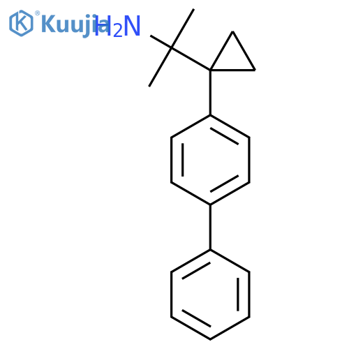 2-1-(4-phenylphenyl)cyclopropylpropan-2-amine structure