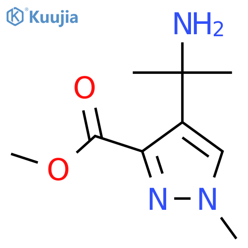 methyl 4-(2-aminopropan-2-yl)-1-methyl-1H-pyrazole-3-carboxylate structure