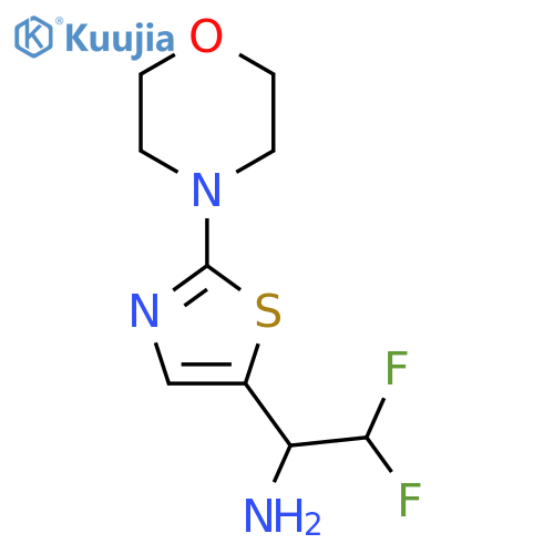 2,2-difluoro-1-2-(morpholin-4-yl)-1,3-thiazol-5-ylethan-1-amine structure