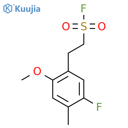 2-(5-fluoro-2-methoxy-4-methylphenyl)ethane-1-sulfonyl fluoride structure