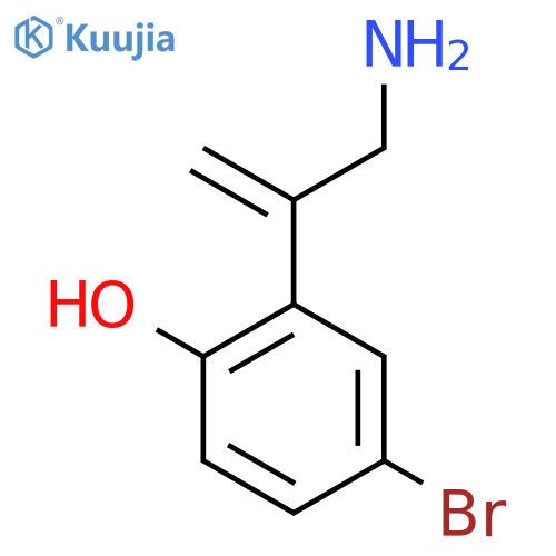2-(3-Aminoprop-1-en-2-yl)-4-bromophenol structure