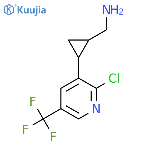 {2-2-chloro-5-(trifluoromethyl)pyridin-3-ylcyclopropyl}methanamine structure