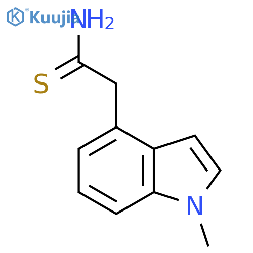 2-(1-methyl-1H-indol-4-yl)ethanethioamide structure