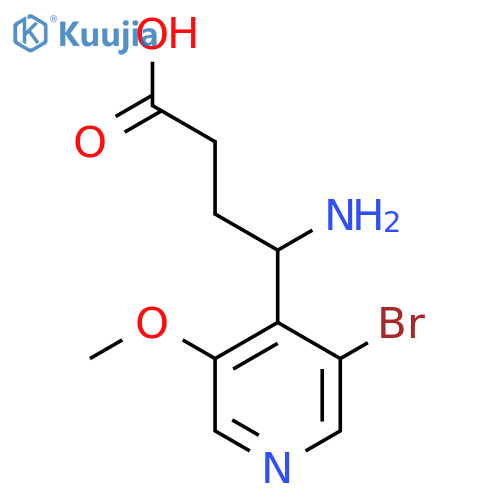 4-amino-4-(3-bromo-5-methoxypyridin-4-yl)butanoic acid structure