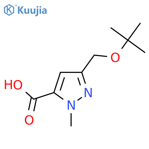 3-(tert-butoxy)methyl-1-methyl-1H-pyrazole-5-carboxylic acid structure