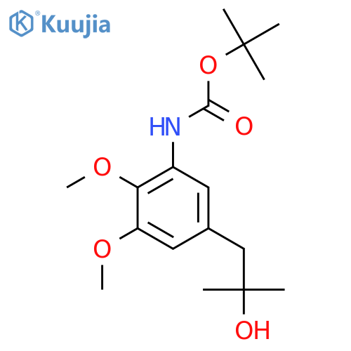 tert-butyl N-5-(2-hydroxy-2-methylpropyl)-2,3-dimethoxyphenylcarbamate structure