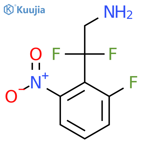 2,2-difluoro-2-(2-fluoro-6-nitrophenyl)ethan-1-amine structure