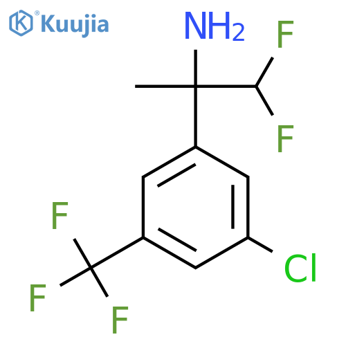 2-3-chloro-5-(trifluoromethyl)phenyl-1,1-difluoropropan-2-amine structure