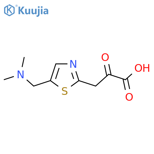 3-{5-(dimethylamino)methyl-1,3-thiazol-2-yl}-2-oxopropanoic acid structure