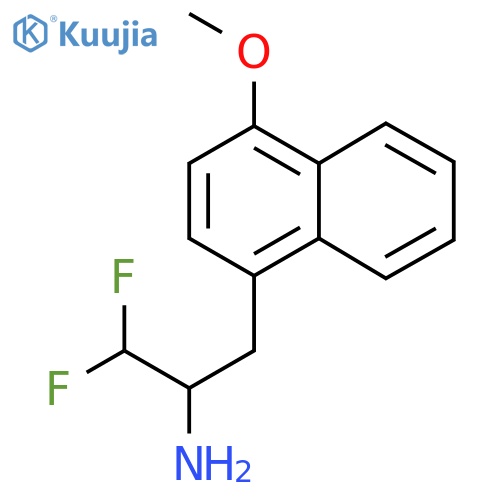 1,1-difluoro-3-(4-methoxynaphthalen-1-yl)propan-2-amine structure