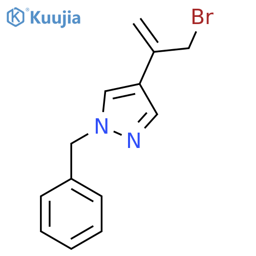 1-benzyl-4-(3-bromoprop-1-en-2-yl)-1H-pyrazole structure