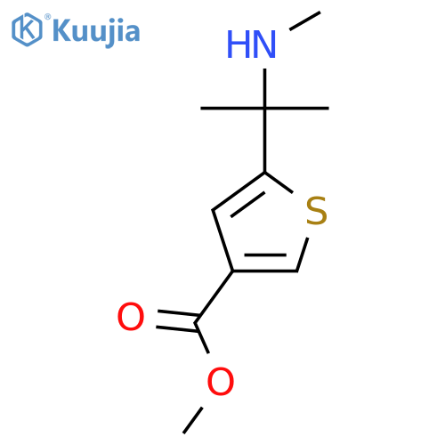 methyl 5-2-(methylamino)propan-2-ylthiophene-3-carboxylate structure