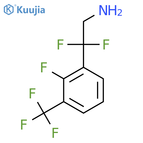 2,2-difluoro-2-2-fluoro-3-(trifluoromethyl)phenylethan-1-amine structure