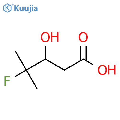 4-fluoro-3-hydroxy-4-methylpentanoic acid structure