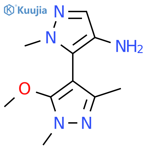 5-(5-methoxy-1,3-dimethyl-1H-pyrazol-4-yl)-1-methyl-1H-pyrazol-4-amine structure