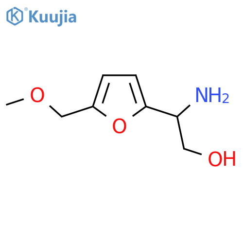 2-amino-2-5-(methoxymethyl)furan-2-ylethan-1-ol structure