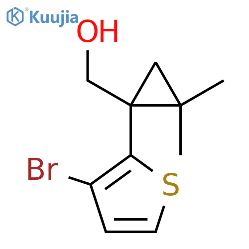 1-(3-bromothiophen-2-yl)-2,2-dimethylcyclopropylmethanol structure