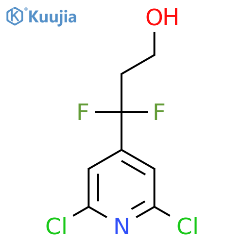 3-(2,6-dichloropyridin-4-yl)-3,3-difluoropropan-1-ol structure
