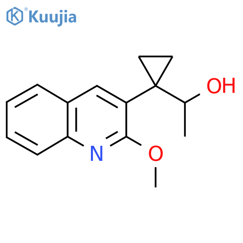 1-1-(2-methoxyquinolin-3-yl)cyclopropylethan-1-ol structure