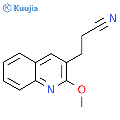 3-(2-methoxyquinolin-3-yl)propanenitrile structure