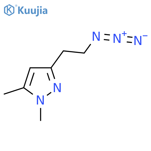 3-(2-azidoethyl)-1,5-dimethyl-1H-pyrazole structure