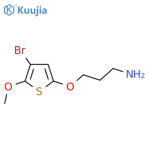 3-(4-bromo-5-methoxythiophen-2-yl)oxypropan-1-amine structure