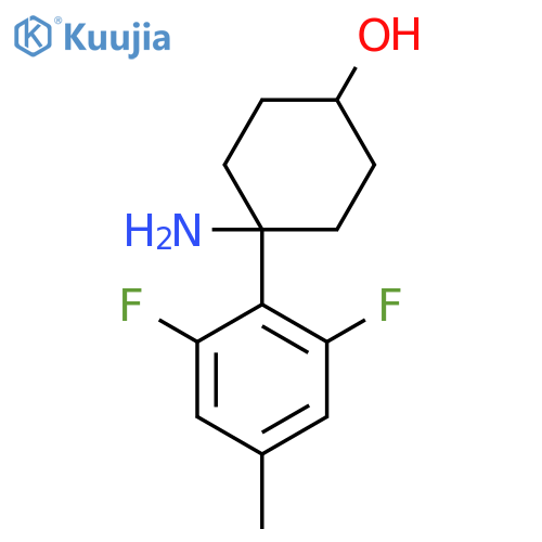 4-amino-4-(2,6-difluoro-4-methylphenyl)cyclohexan-1-ol structure