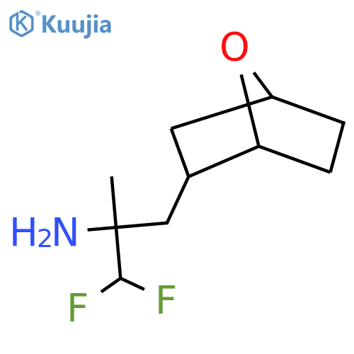 1,1-difluoro-2-methyl-3-{7-oxabicyclo2.2.1heptan-2-yl}propan-2-amine structure