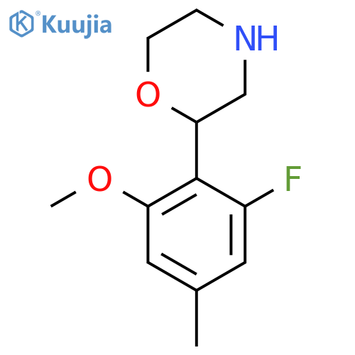 2-(2-fluoro-6-methoxy-4-methylphenyl)morpholine structure