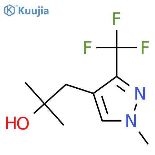 2-methyl-1-1-methyl-3-(trifluoromethyl)-1H-pyrazol-4-ylpropan-2-ol structure