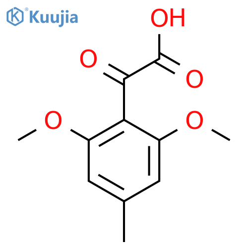 2-(2,6-dimethoxy-4-methylphenyl)-2-oxoacetic acid structure