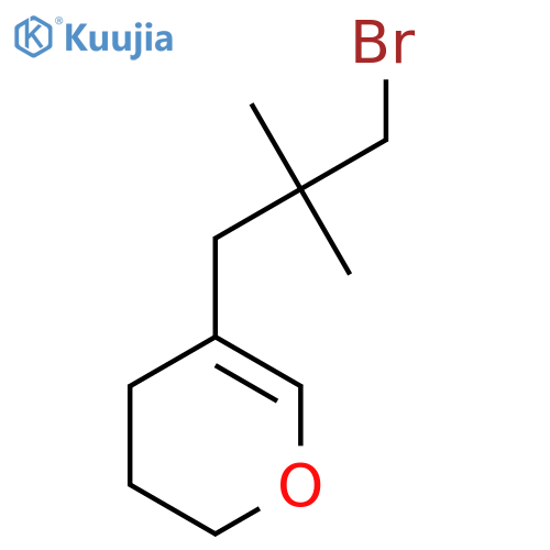 5-(3-bromo-2,2-dimethylpropyl)-3,4-dihydro-2H-pyran structure