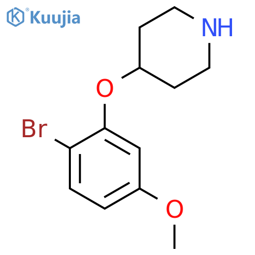 4-(2-bromo-5-methoxyphenoxy)piperidine structure
