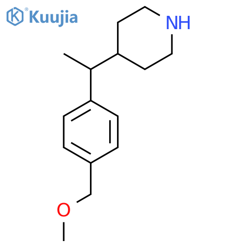 4-{1-4-(methoxymethyl)phenylethyl}piperidine structure