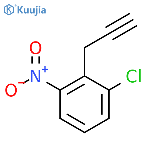 1-chloro-3-nitro-2-(prop-2-yn-1-yl)benzene structure