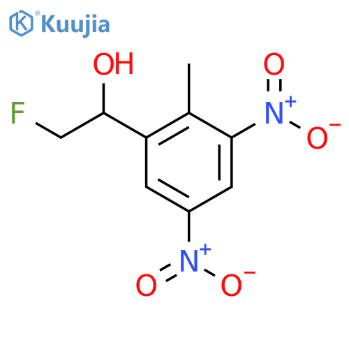 2-fluoro-1-(2-methyl-3,5-dinitrophenyl)ethan-1-ol structure