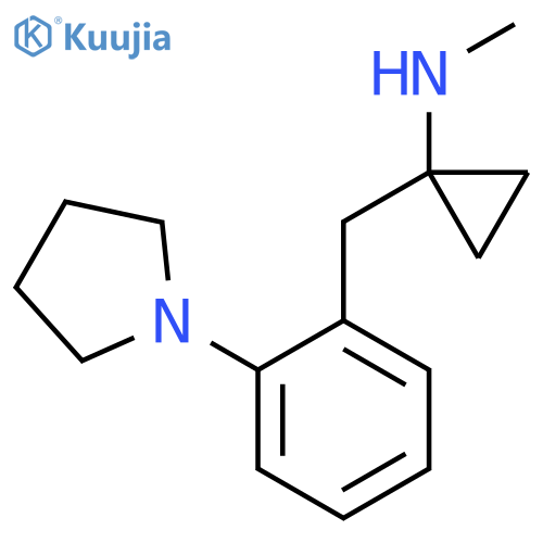 N-methyl-1-{2-(pyrrolidin-1-yl)phenylmethyl}cyclopropan-1-amine structure
