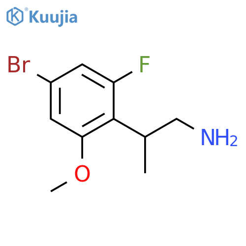 2-(4-bromo-2-fluoro-6-methoxyphenyl)propan-1-amine structure