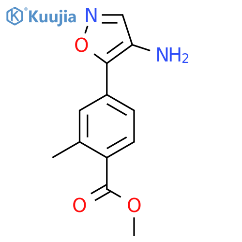 methyl 4-(4-amino-1,2-oxazol-5-yl)-2-methylbenzoate structure