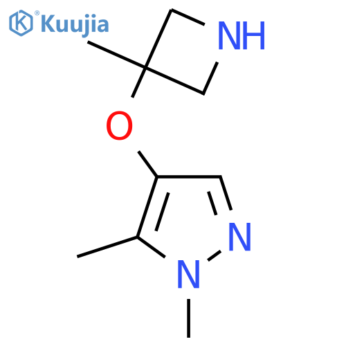 1,5-dimethyl-4-(3-methylazetidin-3-yl)oxy-1H-pyrazole structure