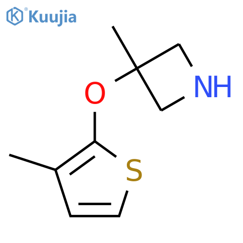 3-methyl-3-(3-methylthiophen-2-yl)oxyazetidine structure