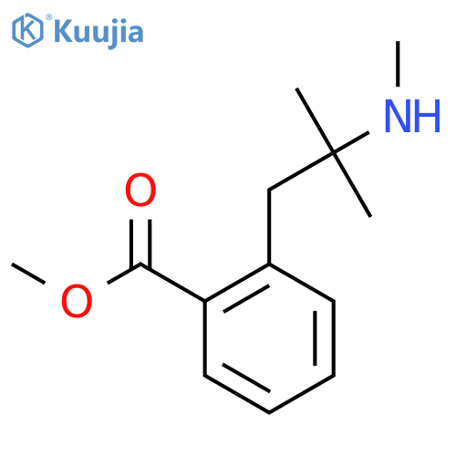 methyl 2-2-methyl-2-(methylamino)propylbenzoate structure