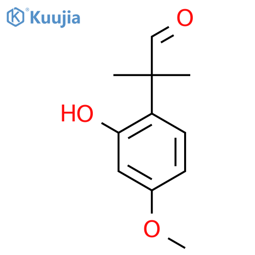 2-(2-Hydroxy-4-methoxyphenyl)-2-methylpropanal structure