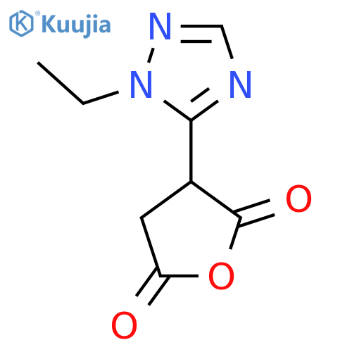 3-(1-ethyl-1H-1,2,4-triazol-5-yl)oxolane-2,5-dione structure