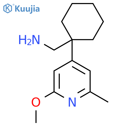 1-(2-methoxy-6-methylpyridin-4-yl)cyclohexylmethanamine structure
